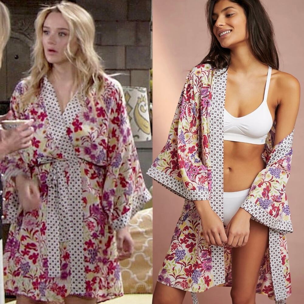 Anthropologie Floreat Northern Garden Kimono Size XS/S